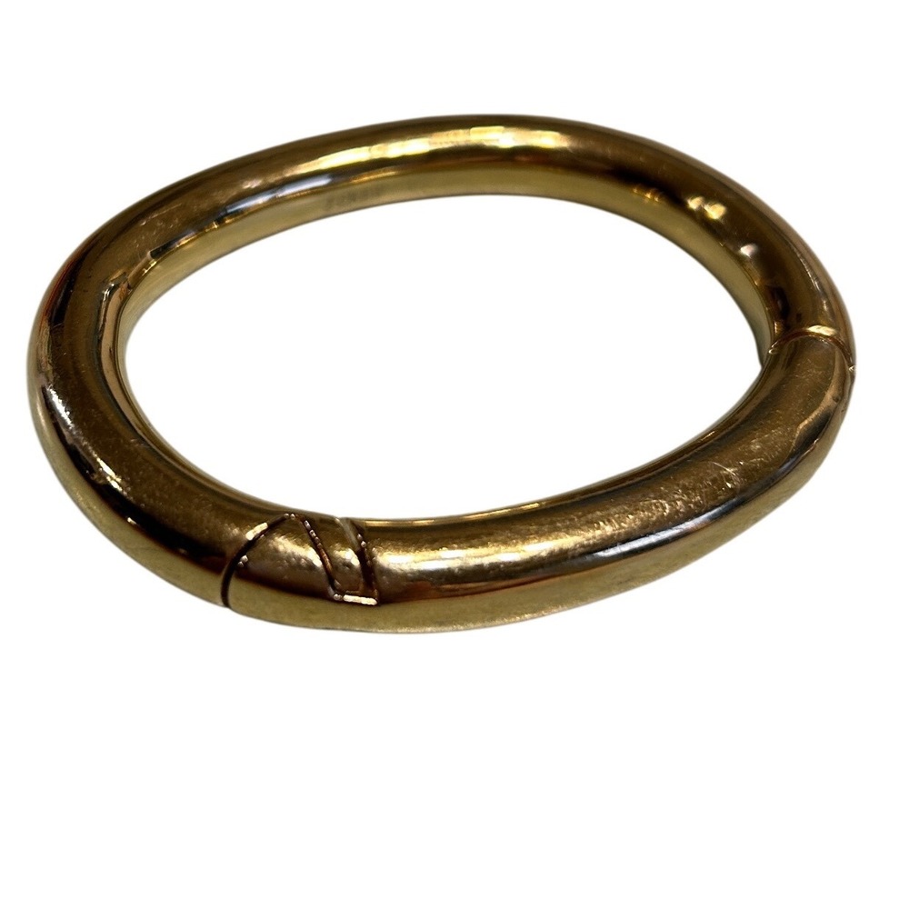 J.Crew "Spring Gate" O-Ring Bangle Bracelet Gold Vintage